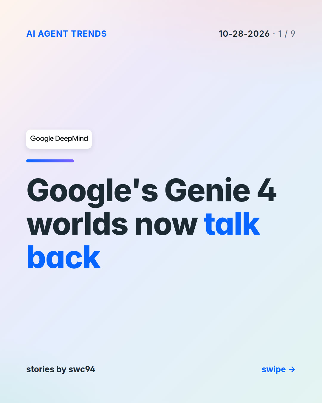 Google's Genie 4 worlds now talk back — explanatory illustration