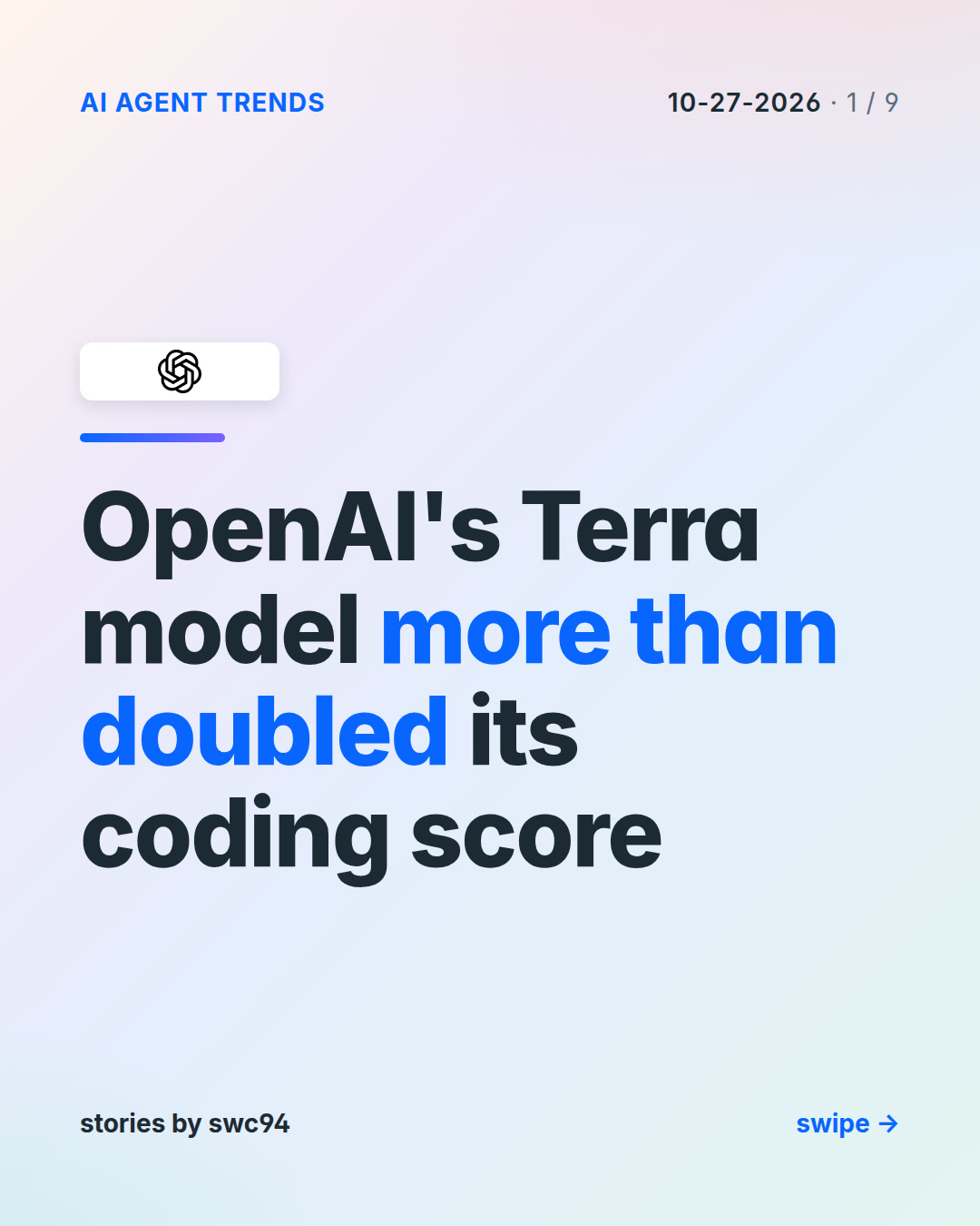OpenAI's Terra model more than doubled its coding score — explanatory illustration