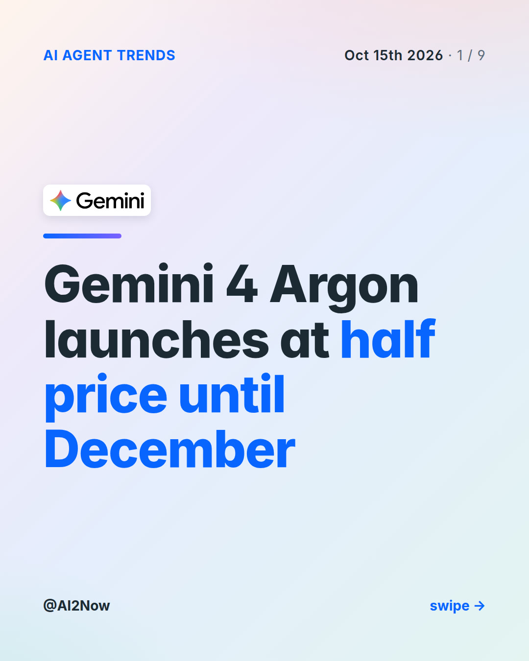 Gemini 4 Argon launches at half price until December — explanatory illustration